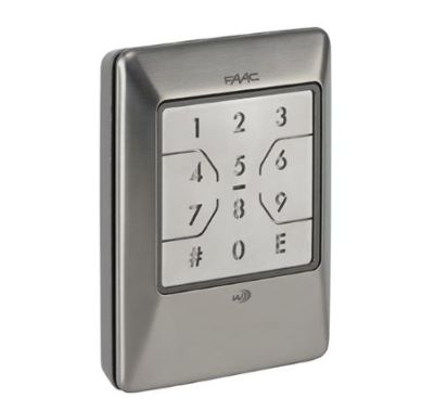 FAAC 404037 XKPW 433 INOX - 433MHZ STAINLESS STEEL WIRELESS KEYBOARD