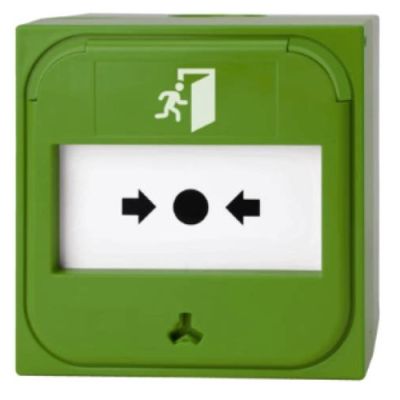 ARITECH ANTINTRUSIONE NC-MC-0-G Avvisatore manuale ripristinabile, colore verde
