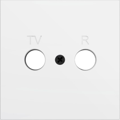 ZENNIO ZS70CTVRMW ZS70. Cover plate for TV/R insert 70x70 mm - Matt