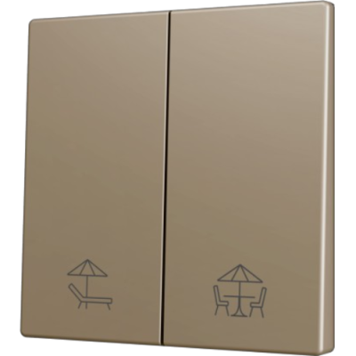 ZENNIO ZS70CSOFT22CC ZS70. Cover for Double KNX Soft push button 70x70