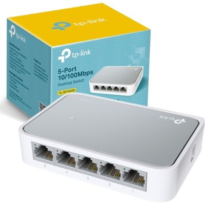 TP LINK TL-SF1005D 10/100 5-PORT DESKTOP SWITCH Switch Stand-