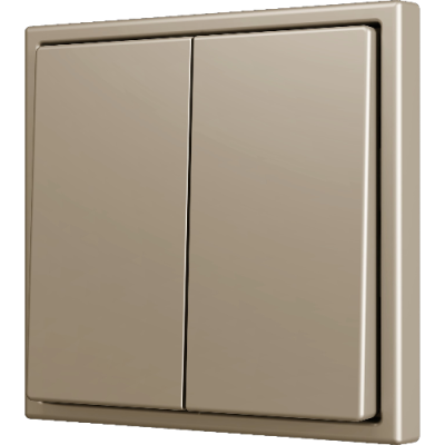 ZENNIO ZS702PB2C ZS70. Double Soft push button for 2 binary inputs