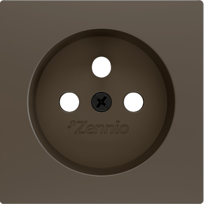 ZENNIO 830000603 ZS55. Cover for French socket with screws 55x55 mm