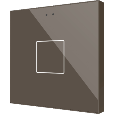 ZENNIO ZVIFR1M Flat RGB 1. Glass capacitive push button - 1 butto