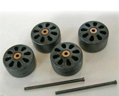 GT LINE KIN.0520 4 wheels, black (mod. 10826-10840)