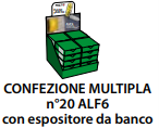 ABTECNO APE-550/1036.20 COUNTER DISPLAY 20 PIECES ALF-6 WALL FLASHING LIGHT 12/24/220V