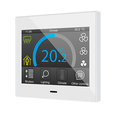 ZENNIO ZVIZ35V3W Pannello touch Z35 capacitivo 3,5" Bianco