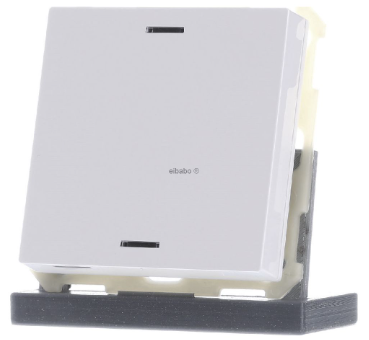 MDT BE-TAL63T1.01 KNX Button Light 63 1-volte, RGBW, con sensore di temperatura, bianco studio lucido, neutro, BE-TAL63