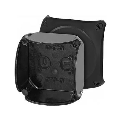 HENSEL EB 02 B Box 93x93x62, IP66, Black RAL 9011