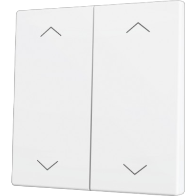 ZENNIO ZS70CSOFT24SHMW ZS70. Cover for Double KNX Soft push button - Matt White