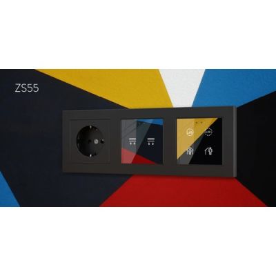 ZENNIO 8300052 ZS55. Set-up for customisation of ZS55 switch cove