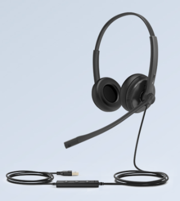 YLK-CU-UH34D Cuffie con cavo USB Yealink UH34 Lite Mono Teams