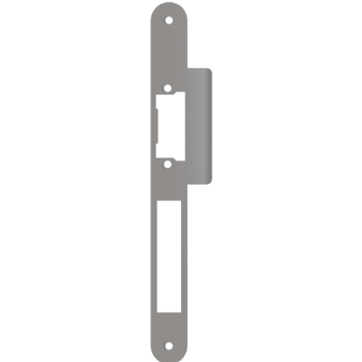 ZENNIO 950001599 IWAC - Rounded edge plate with latch bolt curved g