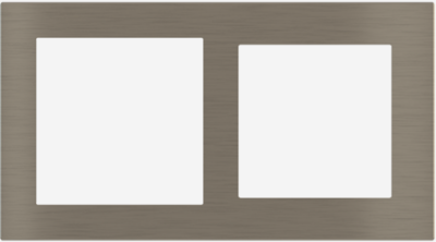 EKINEX EK-D2G-GBR Placca Deep (FF e 71 e 20Venti ) -METALLO (ALLUMINIO) - nichel