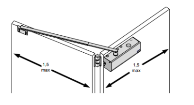 TAU P-650BTB1L BRACCIO TELESCOPICO PER ANTE A LIBRO FINO A 1-5 M