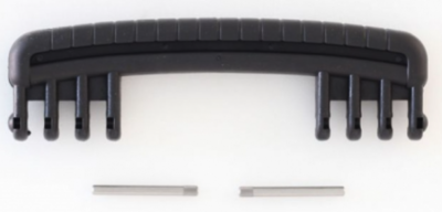 GT LINE KIN.0542 Handle, black, black rubber coating (mod. 4)
