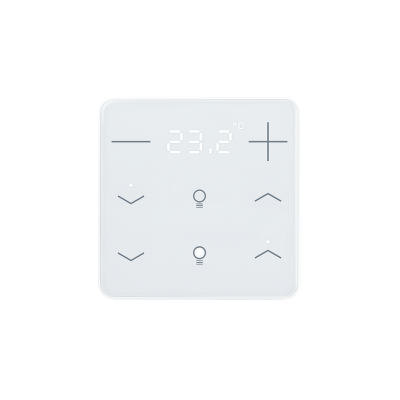 ELSNER 71173 KNX eTR 206 Light, white RAL 9003 Button for Temperature Control, 2x