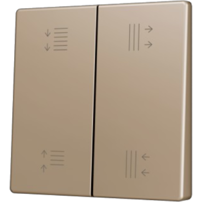 ZENNIO ZS55CSOFT24CC ZS55. Cover for Double KNX Soft push button - Champagne