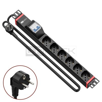 WP RACK WPN-PDU-G02-06 RACK 19 PDU WITH 6 ITALIAN/SCHUKO SOCKETS, SCHUKO PLUG"