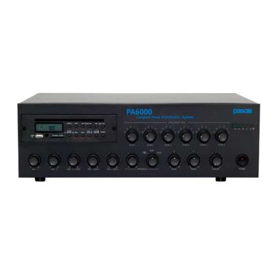 PASO PA6120 120 W CD-MP3/USB/SD-Card Player-to-Player with 6 output zones