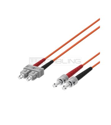 WP RACK WPC-FP1-6STSC-075 FIBER OPTIC MULTIMODE PATCH CORD 62,5/125 ST-SC, 7,5 MT. OM1