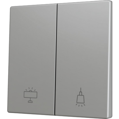 ZENNIO ZS70CSOFT22SC ZS70. Cover for Double KNX Soft push button 70x70