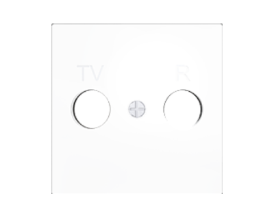ZENNIO 830001509 Cover Presa TV-R/SAT ZS55,bianco opaco
