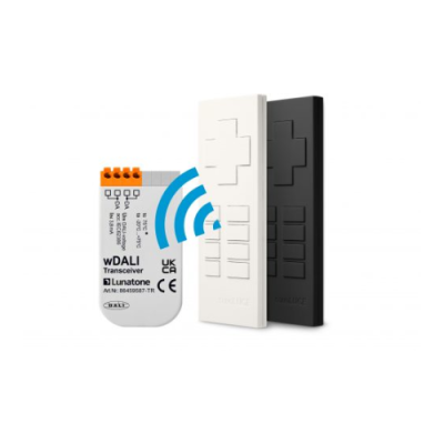 LUNATONE 86459534-W+T set wDALI receiver and Remote Control, 12 buttons