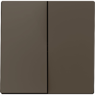 ZENNIO 830001903 ZS55. Double switch cover 55x55 mm - Mocha