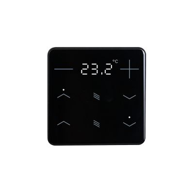 ELSNER 71104 KNX eTR 202 Sunblind, black RAL 9005 Button for Temperature, 2x Solar Protection