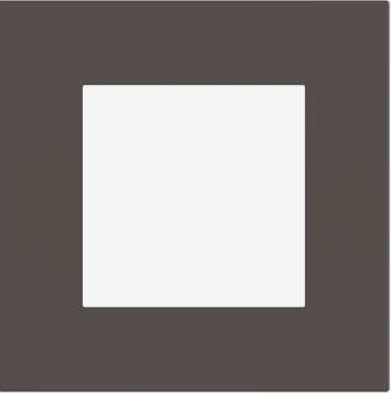 EKINEX EK-SQG-FCC Placca Surface (71 e 20Venti ) quadrata colore cacao orinoco