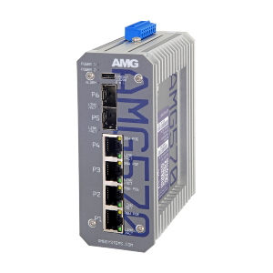 HANWHA AMG5702GBT2GAT2SP240 6-port industrial managed switch