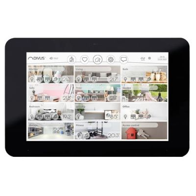 KNX-IQ08-TPS-WIFI DIVUS KNX-IQ08-TPS-WIFI NERO - a parete