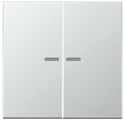 JUNG AL10921STRF Pulsante KNX RF, 2 canali, alluminio