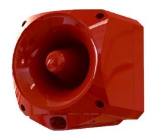 ARITECH FIRE ASW377 High-power outdoor multi-tone alarm siren with wall mount complete with flashing light