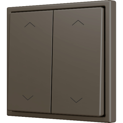ZENNIO ZS702PB4SHM ZS70. Double Soft push button for 4 binary inputs