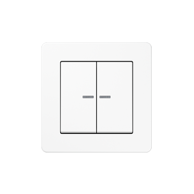 JUNG SPLS10911STRFWW SILVERPLUS Pulsante KNX RF, 1 canale, bianco alpin