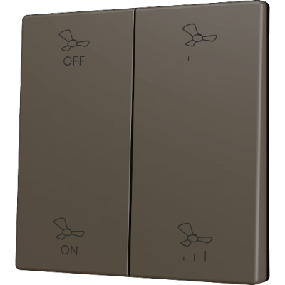 ZENNIO ZS70CSOFT24MC ZS70. Cover for Double KNX Soft push button 70x70