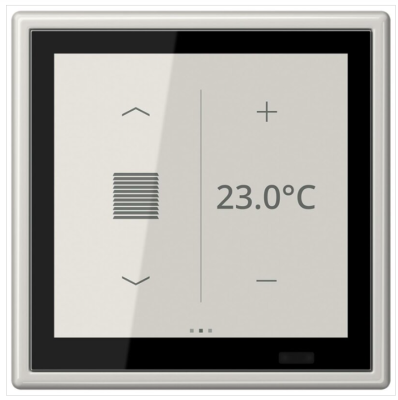 JUNG LS459D1SLG Controller ambientale KNX LS TOUCH con placca sing