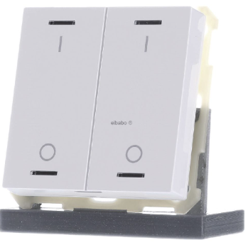 MDT BE-TAL63T2.01 KNX Button Light 63 2 volte, RGBW, con sensore di temperatura, bianco da studio lucido