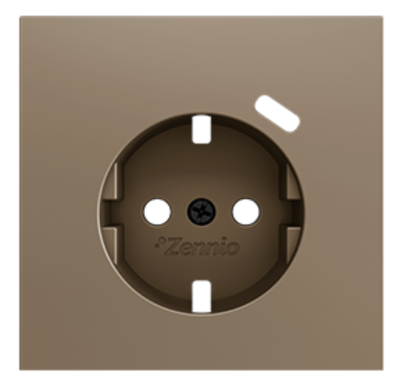 ZENNIO ZS70CSC1USC ZS70. Schuko socket cover with USB C 70x70 mm - Ch