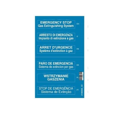 ARITECH INCENDIO 2196846 Set di etichette per avvisatore manuale blu 240345