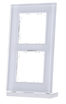 MDT BE-GTR2W.01 KNX doppia cornice in vetro, bianco BE-GTR2W.01