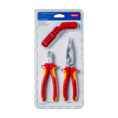 00 31 30 BK V01 KNIPEX Set for electrical installation