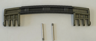 GT LINE KIN.1369 Handle, green, black rubber coating (mod. 7)
