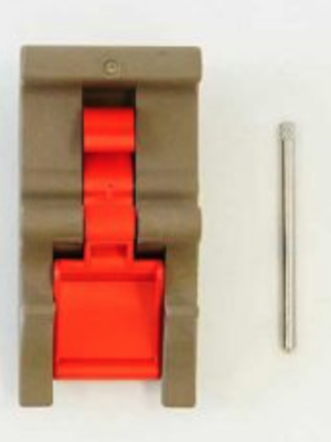 GT LINE KIN.1209 Red button closure, black (mod. 4209HL-4216H)