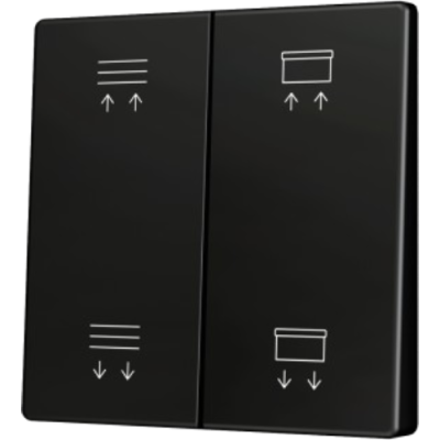 ZENNIO ZS55CSOFT24AC ZS55. Cover for Double KNX Soft push button 55x55