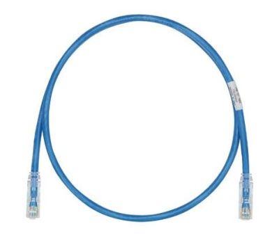 PANDUIT UTPSP3MBUY Patch Cord in Rame- Cat 6- Blue UTP Cable- 3 Meter