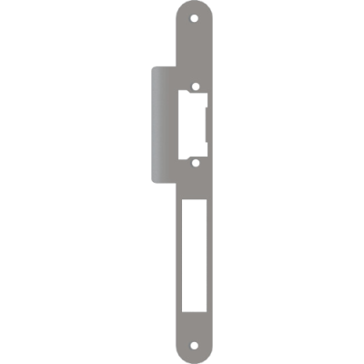 ZENNIO 950001598 IWAC - Rounded edge plate with latch bolt curved g