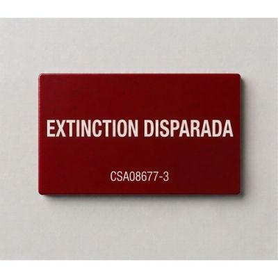 COOPER CSA FIRE CSA08677-3 THE WORDING 5965 IS EXTINCTION SHOT